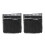 Expandable Table Tennis Net With Clamps Black 2pcs 1