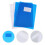 4 Pcs Creative Binders Folder Transparent Folders Office 4
