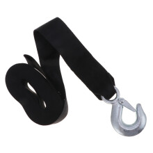 Sturdy Winch Rope For Trucks Car Trailer Black 1 Set