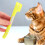 Cat Meal Spoon Tpr Lever Principle Handle Feeding Pets 2pcs 11