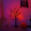 Halloween Black Tree Pre-Lit Black Birch Tree Battery or USB Powered 1