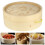Chinese Round Bamboo Kitchen 2pcs 11.8x11.8x4.7in 3
