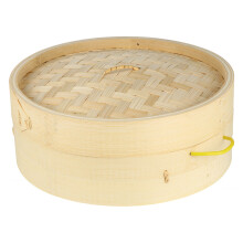Chinese Round Bamboo Kitchen 2pcs 11.8x11.8x4.7in