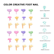 Raindrops 300 Pcs Brads For Paper Crafts Colored Nails Child