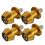 Swingarm Spools Motorcycle Spools Sleek Golden 4pcs 10