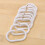 30 Pcs Shower Curtain Hooks White Plastic Rings Bath Drape Loop Clip 10