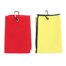 2pcs Golf Towel Disc Absorb Sweat Polyester