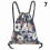 (7) Women Floral Drawstring Backpack Storage Bag Leaf Large Capacity Yoga Swim 1