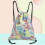 (7) Women Floral Drawstring Backpack Storage Bag Leaf Large Capacity Yoga Swim 2