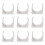 10Fixations PVC Blanches En U Pour Tuyaux Installation Rapide 8