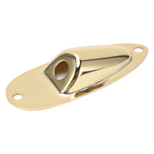 Gold-Metall Elektrische Gitarre Buchsenplatte Boot-Style mit Schrauben