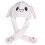 (White) Rabbit Hat Ear Moving Jumping Hat Funny Bunny Plush Hat Cap 1
