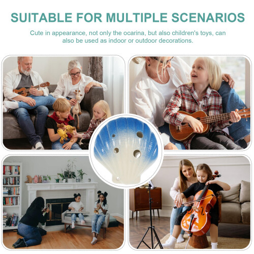 Instrument Musical Xylophone Blue Ceramics 2