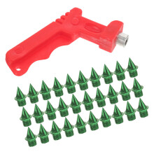 1Set Durable Steel Track Spikes Green for Golf, Running & Hiking Shoes