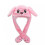 (Pink) Rabbit Hat Ear Moving Jumping Hat Funny Bunny Plush Hat Cap 1