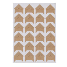 10 Sheets Vintage Stickers Color Edge