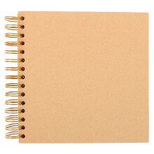 Light Brown Vintage DIY Photo Album Large Capacity Scrapbook