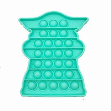 (Light blue) Baby Yoda Fidget Popit Bubble Toy Sensory Hand Toys.