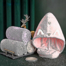 (Pink) Microfiber Dry Hair Cap Shower Dry Hair Cap Water Absorbent Hair Towel Quick Drying Hair For Women