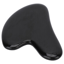 Gesichts-Gua Sha Schabkörner Werkzeug für Lifting & Straffung Akupunkturmassage Schwarz 75g