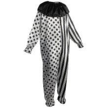 (3XL) Black And White Game Clown Cosplay Costume Halloween Carnival Masquerade N