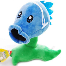 (Blue Ice Shooter) Plants Plush Toy 20cm Stuffed Game Plants Dolls Sunflower Peashooter Chomper_
