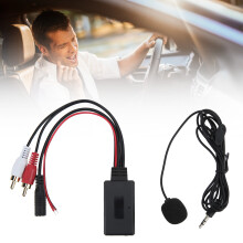 Freisprecheinrichtung für Auto Bluetooth-Adapter mit Mikrofon für 2RCA-Anschlüsse, 5.0-Protokoll