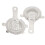 Edelstahl Cocktail-Sieb Wintersweet Eisfilter, Silber 9