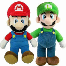 (red green) 25cm Super Mario Bros Plush Doll Soft Toy Stuffed Animal-l