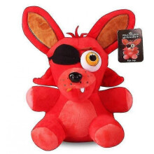 (D) 18cm Plush Toy Red Fox Brown Bear Anime Game Plush-