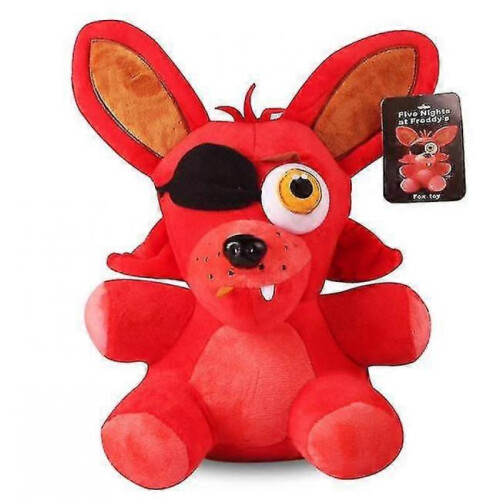 (D) 18cm Plush Toy Red Fox Brown Bear Anime Game Plush-