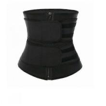 (M, black) Women Waist Trainer Sweat Belt Gym Body Shapewear-p