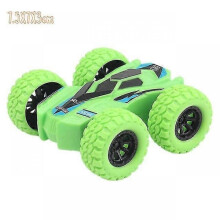 (Green) Fun Double-side Vehicle Inertia Safety Crashworthiness And Fall Resistance Shatter-proof Model For Kids Boy Toy Car