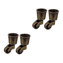 PARKSofa Casters Round Sofa Heavy Duty Slides Swivel Casters 1.5 Inch Casters Retro Casters Furniture Pulleys,4