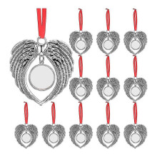 PARK12 stuks Engelenvleugelvorm Blanco Hot Transfer Printing Sublimatie Ornament Decoratie geschikt