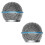 PARK2PCS Microfoonrooster Vervangende microfoonrooster voor microfoonbal, geschikt voor Beta58A SM58 2