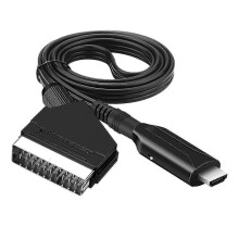 PARKScart To Hdmi Cable - Scart To Hdmi Adapter - All In One Scart To Hdmi Audio Video Converter 1080p/720p