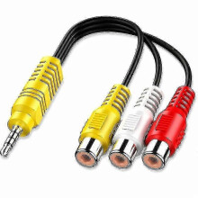 PARKRCA to 3.5mm AV Input Adapter suitable for TCL TV - Video & Audio Component Cable Replacement