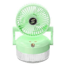 PARKFoldable Desk Fan with Night Humidifier Spray Silent Operation Nano Light 180 Degree Wide-angle