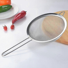 PARKStainless Steel Flour Sieve Mesh Strainer Oil Skimmer Colander Flour