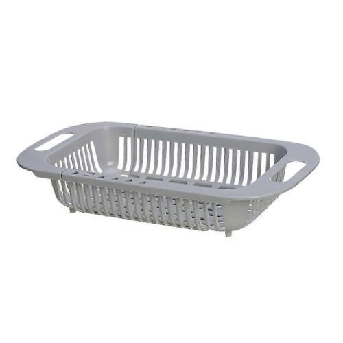PARK1pcs Retractable Drain Rack - Kitchen Basket for Vegetables and Dishes - Plastic Dish Rack with Filter