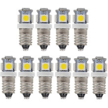 PARKsuitable for 10 Pack E10 9v Cool White 5smd 5w Led Bulbs (cool White, 9v)-CHENG DU SI XI