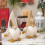 PARKChristmas Gnome Doll Handmade Knitted Pointed Hat Snowflake Tree Full Beard Cute Desktop Faceless 2