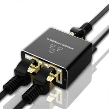 PARKEthernet Splitter 1 in 2 Output High Speed 1000Mbps RJ45 Splitter Adapter suitable for Cat5/5E/6/7/8