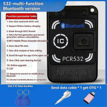 PARKNFC Mini 532 RFID NFC BLE Copier 13.56MHZ Card Decoder Duplicator English Version Full Decode Function