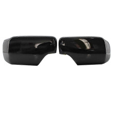 PARKsuitable for Pair Rear View Mirror Covers Side Mirror Caps For- E46/E39 3/5 Series 1998-2005 Gloss Black