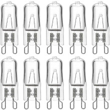 PARKsuitable for G9 Halogen Bulb 28W 230V, 370LM 2700K Warm White Dimmable, G9 Capsule Bulbs,Pack of 10-CHENG