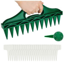 PARKsuitable for Sowing Seeds Dispenser Set,12 Holes Seed-in Soil Planter and Soil Spacer for Planting Seeds