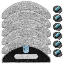PARKsopiva For iRobot Roomba Combo i5/i5+/j5/j5+,6 Mopping Pads+6 Wicks-CHENG DU SI XI