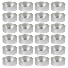 PARKsuitable for 50 Pcs Container Lid Empty Metal Tin Cans Candle Container Aluminum Votive Candle Cup-CHENG